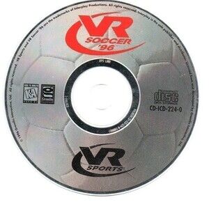 Vintage Sports PC Game: VR Soccer '96 for legacy PC CD